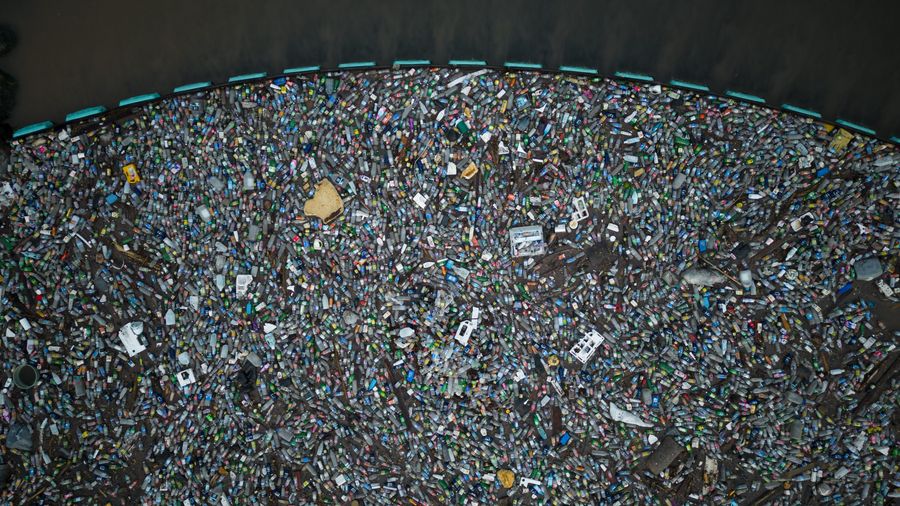 River pollution, river waste, clean river, beach cleanup